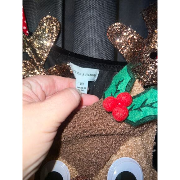 Ugly Christmas Sweater Xmas Size Medium Jumpsuit - Picture 2 of 3